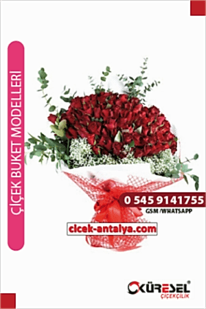 99 Kırmızı Gül Çiçek Buketi BK05 Çiçek Buketi 99 kırmızı gül sipariş