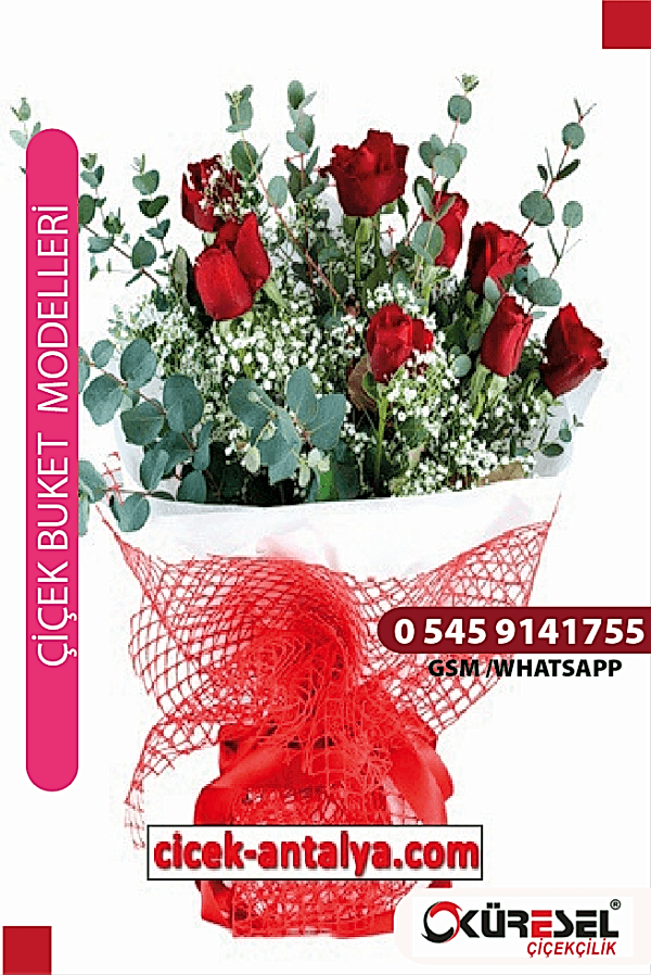 11 Kırmızı Gül Buketi Bk03 Çiçek Buketi
