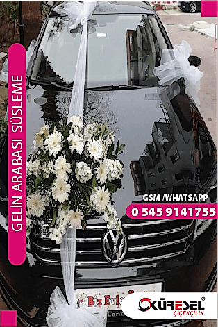 Gelin Arabası Süsleme Lara Modeli Gas10 Gelin Arabası Süsleme lara çiçekçi gelin arabası süsleme