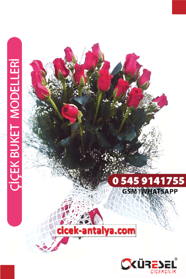 ÖZELSİN 17 KIRMIZI GÜL ÜRÜN KODU BK04 Çiçek Buketi