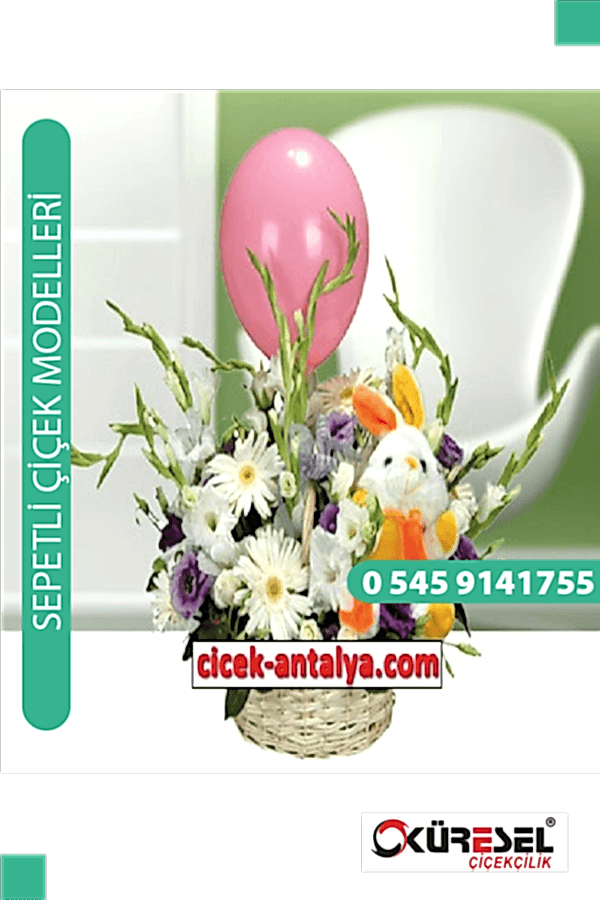 EVİMİZE HOŞGELDİN BEBEĞİMİZ ÜRÜN KODU SPA22 Çiçek Sepet Aranjman